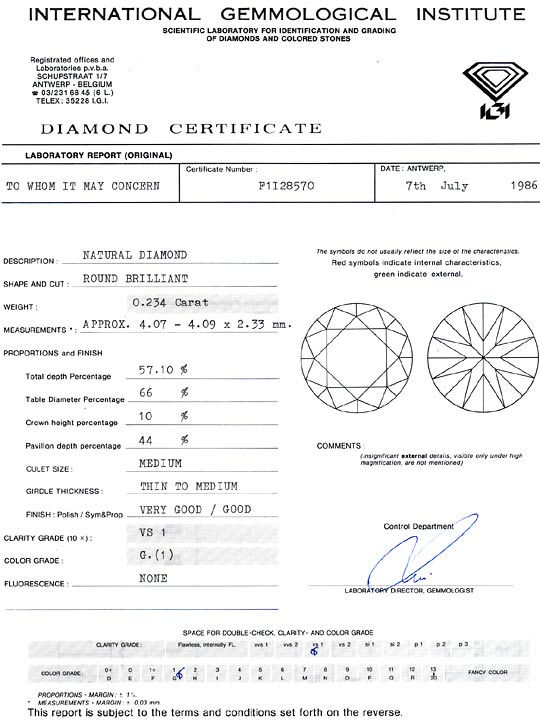 Foto 9 - Diamant 0,234 Brillant IGI Expertise Top Wesselton VS1, D6298