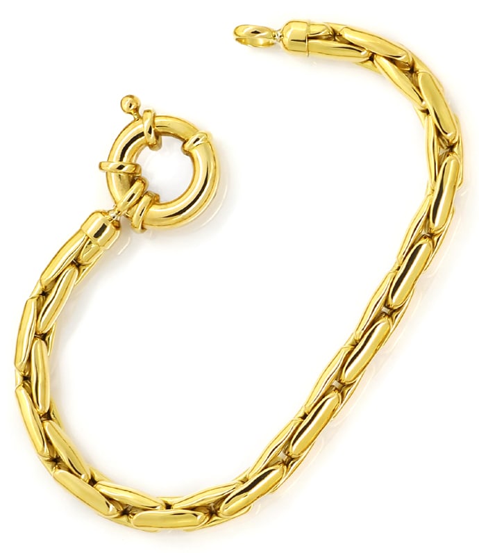 Foto 2 - Goldkette mit Armband im Anker Muster in 750er Gelbgold, K3219