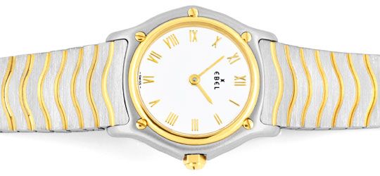 Foto 1 - Ebel Sport Classic, Damen-Armband-Uhr Stahl-Gold Topuhr, U1334